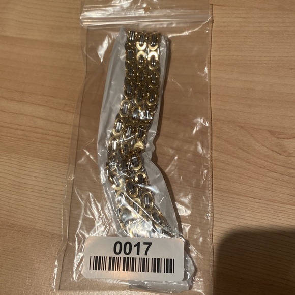 Men’s Stainless Steel Egyptian Byzantine Flat Necklace & Bangle Set - Picture 7 of 9